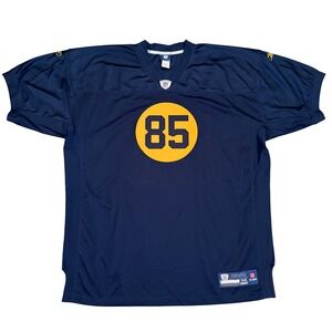 Reebok Packers Greg Jennings Jersey Mens Size‎ 56 4XL Navy Gold NFL On Field